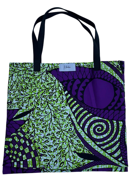 Shopping Bag with Repurposed Plastic Lining